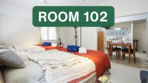 東京・新宿区神楽坂のゲストハウスG&R Houseのお部屋102号室